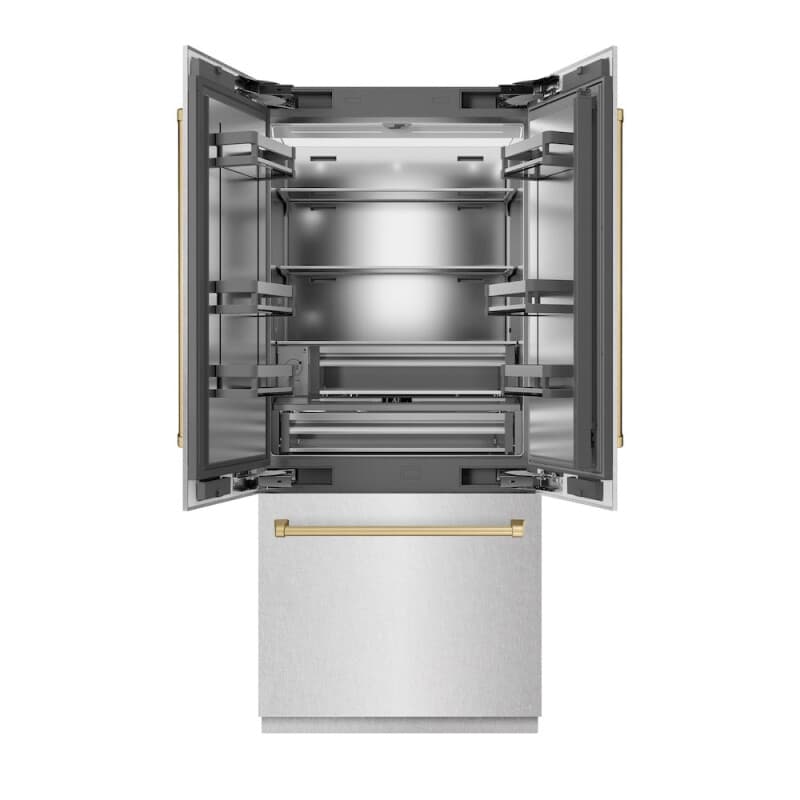 Autograph Edition 36 in. 19.6 cu. ft. French Door Built-In Bottom Freezer Refrigerator with Water Dispenser and Ice Maker