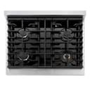 ZLINE 30 in. Paramount Gas Rangetop with 4 Burners and Porcelain Cooktop in Stainless Steel (SRT30) view 4