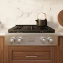 ZLINE 30 in. Paramount Gas Rangetop with 4 Burners and Porcelain Cooktop in Stainless Steel (SRT30) view 8