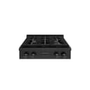 ZLINE 30 in. Paramount Gas Rangetop with 4 Burners and Porcelain Cooktop in Black Stainless Steel (SRTB-30) view 1