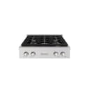 ZLINE 30 in. Paramount Gas Rangetop with 4 Brass Burners and Porcelain Cooktop in Stainless Steel (SRT-BR-30) view 1