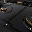 ZLINE Autograph Edition 48 in. Paramount Gas Rangetop with 8 Burners and Porcelain Cooktop in Black Stainless Steel with Polished Gold Accents (SRTBZ-48-G) view 6