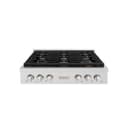 ZLINE 36 in. Paramount Gas Rangetop with 6 Burners and Porcelain Cooktop in DuraSnow® Stainless Steel (SRTS-36) view 1