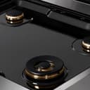 ZLINE Autograph Edition 30 in. Paramount Gas Rangetop with 4 Burners and Porcelain Cooktop in DuraSnow® Stainless Steel with Matte Black Accents (SRTSZ-30-MB) view 4