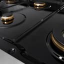 ZLINE Autograph Edition 48 in. Paramount Gas Rangetop with 8 Burners and Porcelain Cooktop in DuraSnow® Stainless Steel with Champagne Bronze Accents (SRTSZ-48-CB) view 6