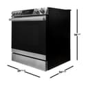 30 In. Electric Convection Slide-in Range With Air Fry view 2