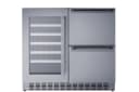 36" Wide Combination Wine Cellar & 2-Drawer Refrigerator view 1