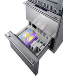 24" Wide Combination Dual-Zone Wine Cellar and 2-Drawer Refrigerator-Freezer view 4