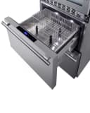 24" Wide Combination Dual-Zone Wine Cellar and 2-Drawer Refrigerator-Freezer view 7