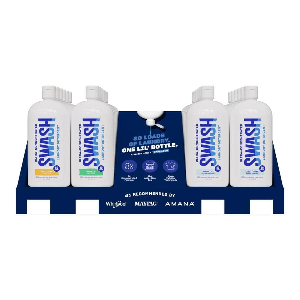 Display: 24 ct. Swash laundry detergent in a full color printed countertop display