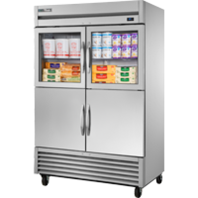 Reach-In Combination Half Swing Door Refrigerator with Hydrocarbon Refrigerant~Framed Glass Door Version 01