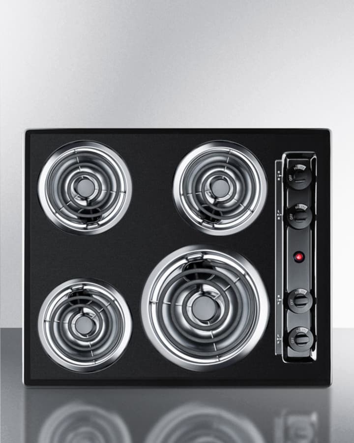 24" Wide 4-Burner Coil Cooktop