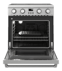 30-inch Electric Range Contemporary Professional view 4