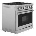 36-inch Gas Range Contemporary Professional view 5