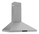 30 Inch Contemporary Wall Mount Pyramid Shape Range Hood view 2