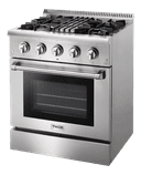 30-inch Professional Dual Fuel Liquid Propane Range view 4