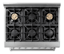 36-inch Dual Fuel Range Professional view 5