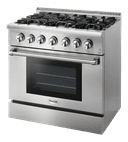 36-inch Professional Dual Fuel Liquid Propane Range view 2