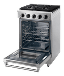 24 Inch 4 Burner Gas Range In Stainless Steel view 3