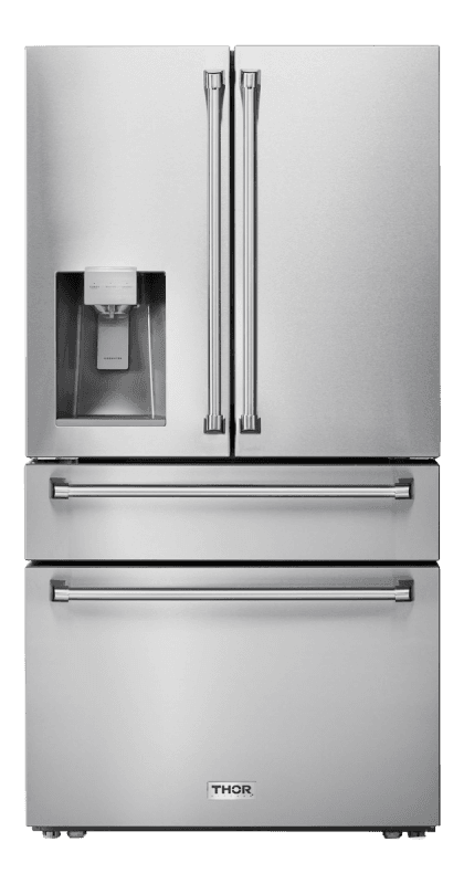 36 Inch Professional French Door Refrigerator With Ice And Water Dispenser