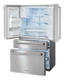 36 Inch Professional French Door Refrigerator With Ice And Water Dispenser Thor Kitchen view 3