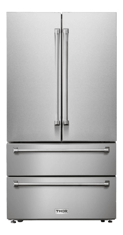 36 Inch Professional French Door Refrigerator With Freezer Drawers
