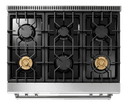 36 Inch Tilt Panel Gas Range Professional view 6