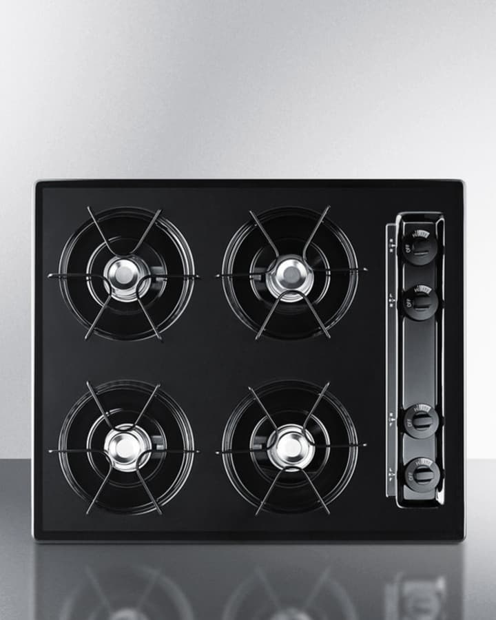24" Wide 4-Burner Gas Cooktop