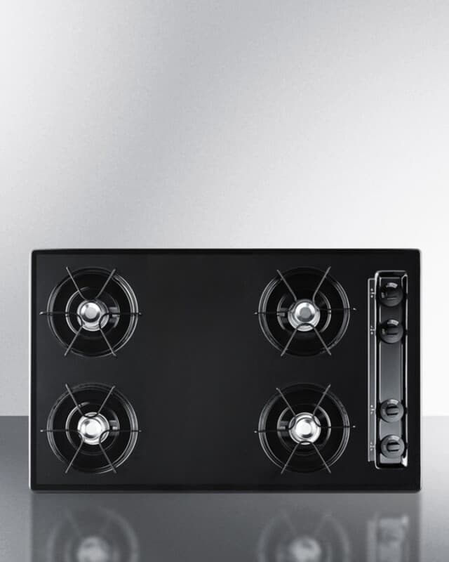 30" Wide 4-Burner Gas Cooktop