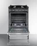 20" Wide Gas Range, Open Burners view 3