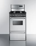 20" Wide Gas Range, Open Burners view 1