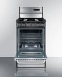 20" Wide Gas Range, Open Burners view 3