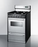 20" Wide Gas Range, Open Burners view 4