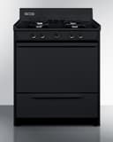 30" Wide Gas Range, Open Burners view 1