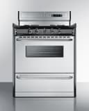 30" Wide Gas Range, Open Burners view 2