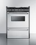 24" Wide Gas Range, Open Burners view 2