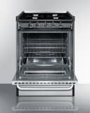 24" Wide Gas Range, Open Burners view 4
