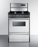 24" Wide Gas Range, Open Burners view 1