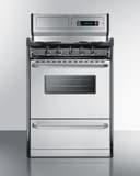 24" Wide Gas Range, Open Burners view 3