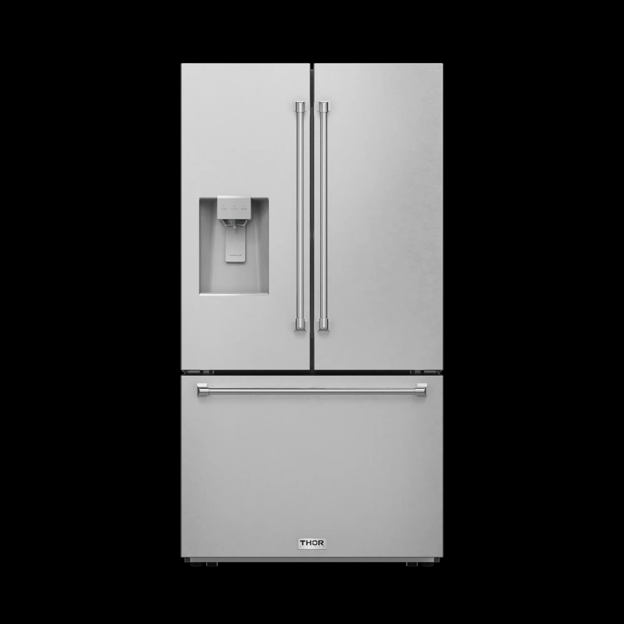 36 Inch Professional French Door Refrigerator With Ice And Water Dispenser