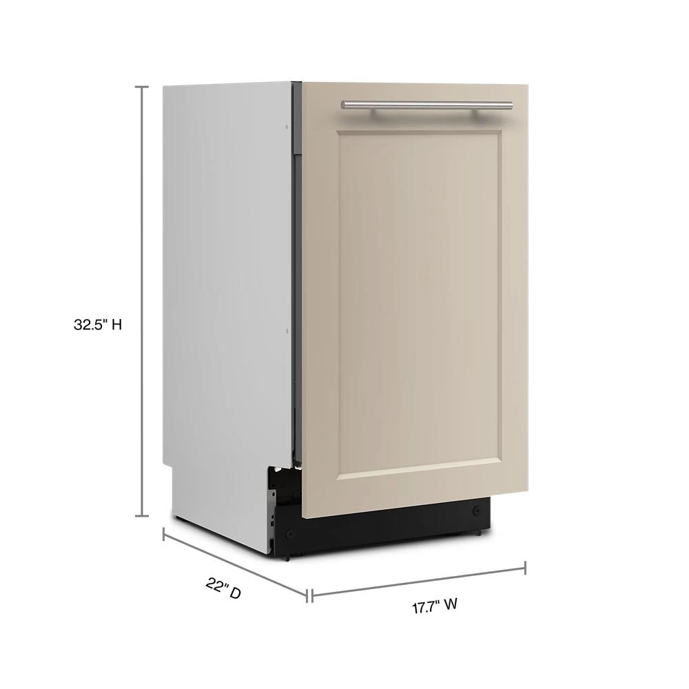 18" Panel-Ready Dishwasher with Flush Install - 48 dBA