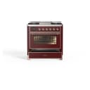 Majestic II Series 36" Dual Fuel Natural Gas Freestanding Range view 4