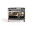 Majestic II Series 48 inch Freestanding Dual Fuel Range with Natural Gas, 8 Sealed Brass Burners, Double Ovens, 5.02 cu. ft. Total Oven Capacity, Griddle, Convection Oven, Continuous Grates, Viewing Window, Warming Drawer, with Copper Trim view 3
