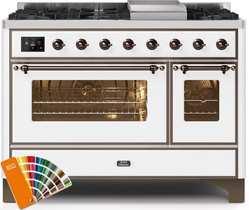 Majestic II Series 48" Dual Fuel Natural Gas Freestanding Range