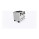 Majestic II Series 48 inch Freestanding Dual Fuel Range with Natural Gas, 8 Sealed Brass Burners, Double Ovens, 5.02 cu. ft. Total Oven Capacity, Griddle, Convection Oven, Continuous Grates, Warming Drawer, with Bronze Trim view 4