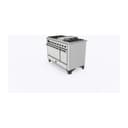 Majestic II Series 48 inch Freestanding Dual Fuel Range with Natural Gas, 8 Sealed Brass Burners, Double Ovens, 5.02 cu. ft. Total Oven Capacity, Griddle, Convection Oven, Continuous Grates, Warming Drawer, with Bronze Trim view 5