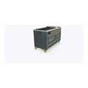 Majestic II Series 60 inch Freestanding Dual Fuel Range with Natural Gas, 9 Sealed Brass Burners, Double Ovens, 5.02 cu. ft. Total Oven Capacity, Griddle, Convection Oven, Continuous Grates, Viewing Window, Storage Drawer, with Brass Trim view 15