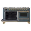 Majestic II Series 60" Dual Fuel Liquid Propane Freestanding Range view 4