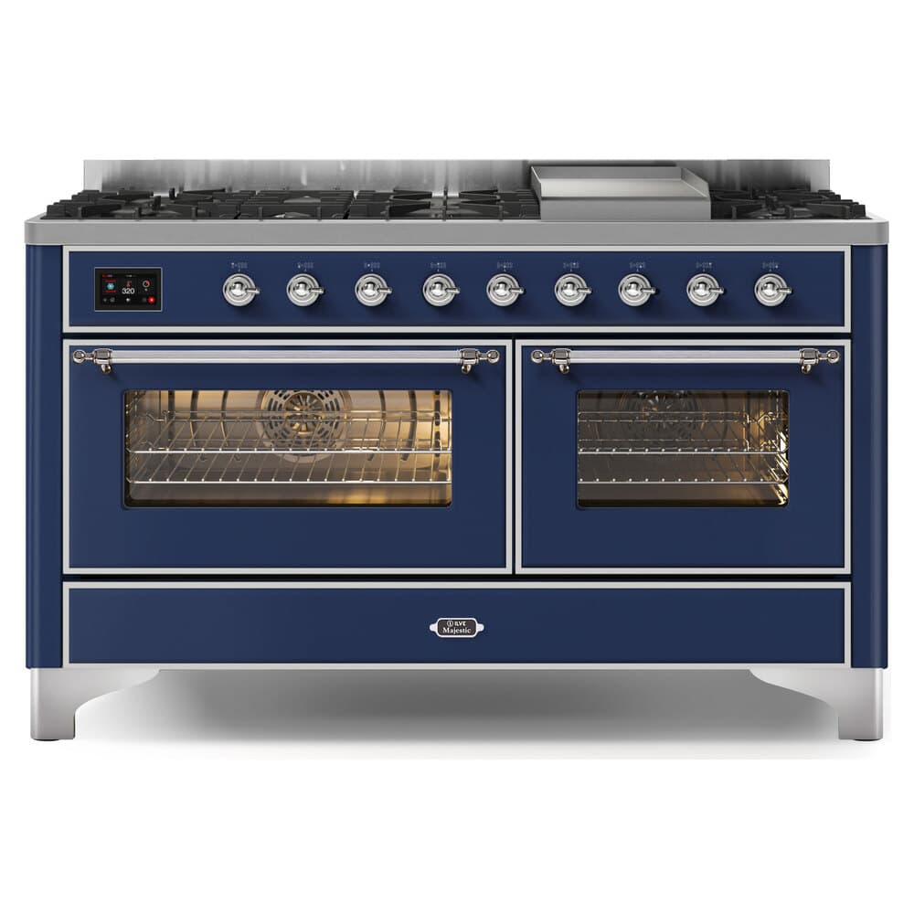 Majestic II Series 60" Dual Fuel Liquid Propane Freestanding Range