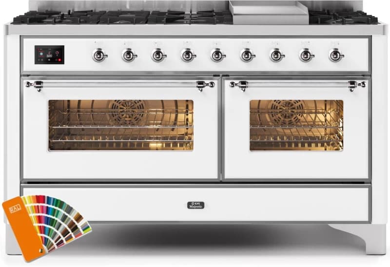 Majestic II Series 60" Dual Fuel Liquid Propane Freestanding Range